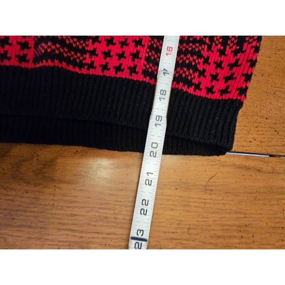Vintage Alyssa Brooke Knit Vest Size Medium Red Geometric - Picture 4 of 7